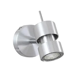 Aufbau-Strahler NATASJA, 1-flammig, inkl. GU10 LED 4.5W 2200-2700K 350lm (Dim To Warm), dreh- und neigbar, stahl gebürstet