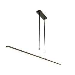 LED Pendelleuchte ZELENA, Up/Down, 155cm, 21+8W 2200-4000K (CCT) 2100+1600lm, CRi >90, mit Touch-Dimmer, schwarz matt