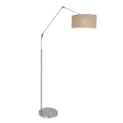 Stehleuchte PRESTIGE CHIC, E27, mit Gelenkarm + Fussschalter, E27, mit zylindrischem Schirm