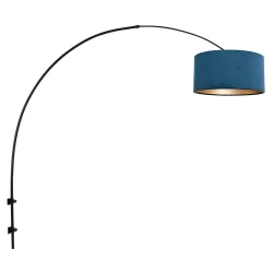 Wandleuchte / Bogenleuchte SPARKLED LIGHT, E27, mit Schnurschalter + zylindrischem Schirm