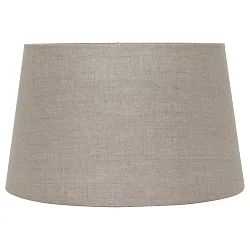 Schirm Ø x H: 30 x 18cm, Leinen, weiß