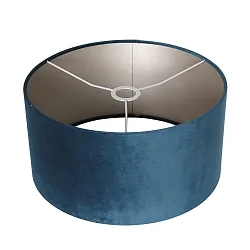 Schirm Ø x H: 40 x 20cm, Velour, blau