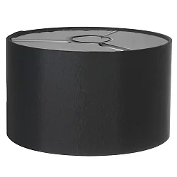 Leuchtenschirm KAPPEN, Ø 20cm / Höhe 12cm, zylindrisch, Leinen schwarz