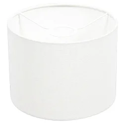 Leuchtenschirm KAPPEN, Ø 20cm / Höhe 15cm, zylindrisch, Leinen weiß