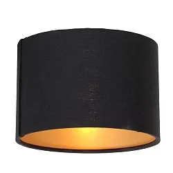 Ersatz-Schirm für Wand- und Deckenleuchte ORNOIR Ø x H: 13 x 9 cm, Chintz, schwarz
