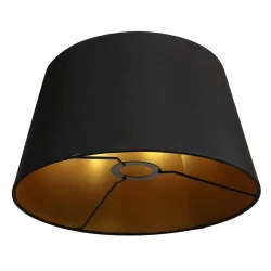 Leuchtenschirm K5894, 24x30x18, rund, schwarz