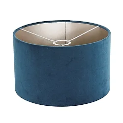 Schirm Ø x H: 30 x 18cm, Velour, blau