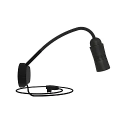 LED Wandleuchte NEO! FLEX HOTEL II (NV), 14W 2700K 1500lm 25-65° (variabel),  mit Kabel, schwarz matt