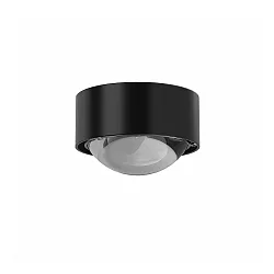 LED Downlight PUK MINI ONE, Ø 8cm, 8W 2700K, CRi 90, dimmbar, ohne Linse, schwarz matt
