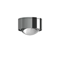 LED Downlight PUK MINI ONE 2, Ø 8cm, 8W 2700K, CRi 90, starr, dimmbar, ohne Linse, chrom matt
