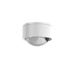 LED Downlight PUK MINI ONE 2, Ø 8cm, 8W 2700K, CRi 90, starr, dimmbar, ohne Linse, weiß matt
