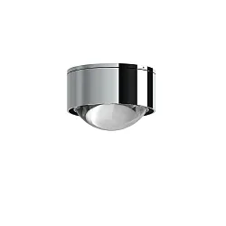 LED Downlight PUK MINI ONE 2, Ø 8cm, 8W 2700K, CRi 90, starr, dimmbar, ohne Linse, chrom