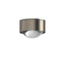 LED Downlight PUK MINI ONE 2, Ø 8cm, 8W 2700K, CRi 90, starr, dimmbar, ohne Linse, nickel matt