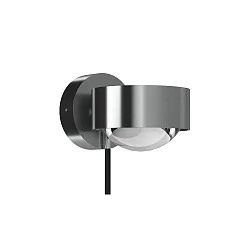 LED Wandleuchte PUK MINI WALL +, Ø 8cm, Up/Down, 16W 2700K, CRi 90, dimmbar, drehbar, ohne Linse, chrom matt