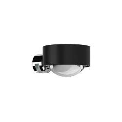 LED Spiegel-Klemmleuchte PUK MINI WALL FIX, IP20, Ø 8cm, Up/Down, 16W 2700K, CRi 90, ohne Linse, schwarz matt/chrom