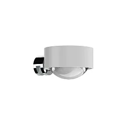 LED Spiegel-Klemmleuchte PUK MINI WALL FIX, IP20, Ø 8cm, Up/Down, 16W 2700K, CRi 90, ohne Linse, weiß matt/chrom