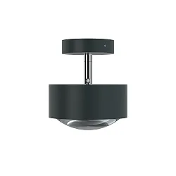 LED Deckenleuchte PUK MAXX TURN, Ø 12cm, 10W 2700K, CRi 90, dreh-/schwenkbar, dimmbar, ohne Linse, anthrazit matt/chrom