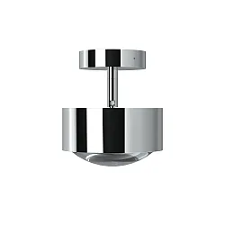 LED Deckenleuchte PUK MAXX TURN, Ø 12cm, 10W 2700K, CRi 90, dreh-/schwenkbar, dimmbar, ohne Linse, chrom