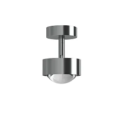 LED Deckenleuchte PUK MINI TURN, Ø 8cm, 8W 2700K, CRi 90, dreh- und schwenkbar, dimmbar, ohne Linse, chrom matt