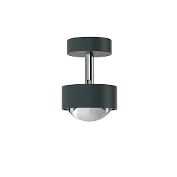 LED Deckenleuchte PUK MINI TURN, Ø 8cm, 8W 2700K, CRi 90, dreh- und schwenkbar, dimmbar, ohne Linse, anthrazit matt/chrom