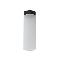 ceiling luminaire DELA BOX cylindrical, direct / indirect E27 IP20, black matt dimmable