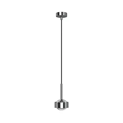 pendant luminaire PUK MINI DROP SOLO (COB LED) up / down, rigid, without lens IP20, chrome matt dimmable