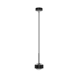 pendant luminaire PUK MINI DROP SOLO (COB LED) up / down, rigid, without lens IP20, black matt dimmable