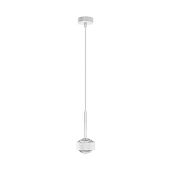 pendant luminaire PUK MINI DROP SOLO (COB LED) up / down, rigid, without lens IP20, white matt dimmable