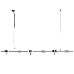 pendant luminaire PUK MINI SIXTETT (COB LED) up / down, rotatable, 6-fold, without lens IP20, chrome matt dimmable