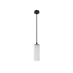 pendant luminaire PELA down, cylindrical E27 IP20, black matt dimmable