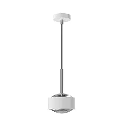 pendant luminaire PUK MAXX DROP SOLO (COB LED) up / down, rigid, without lens IP20, white matt dimmable