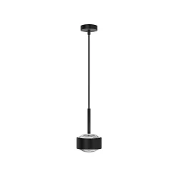 pendant luminaire PUK MAXX DROP SOLO (COB LED) up / down, rigid, without lens IP20, black matt dimmable