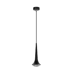 pendant luminaire LOOK AT ME 1 flame, without lens IP20, chrome, black matt dimmable