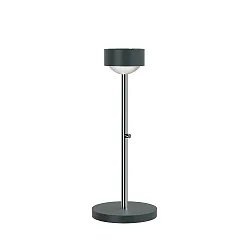 LED Tischleuchte PUK MINI EYE TABLE, Ø 8cm/H 37cm, 20W 2700K, CRi 95, starr, ohne Linse, anthrazit matt/chrom