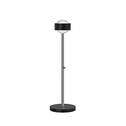 LED Tischleuchte PUK MINI EYE TABLE, Ø 8cm/H 47cm, 20W 2700K, CRi 95, starr, ohne Linse, schwarz matt/chrom