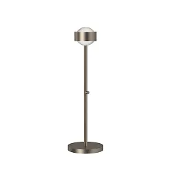 LED Tischleuchte PUK MINI EYE TABLE, Ø 8cm/H 47cm, 20W 2700K, CRi 95, starr, ohne Linse, nickel matt