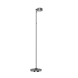 LED Stehleuchte PUK MAXX FLOOR MINI, Ø 12cm, Up/Down, 20W 2700K, CRi 95, ohne Linse, chrom matt