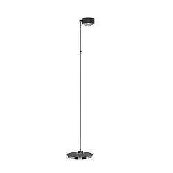 LED Stehleuchte PUK MAXX FLOOR MINI, Ø 12cm, Up/Down, 20W 2700K, CRi 95, ohne Linse, anthrazit matt/chrom