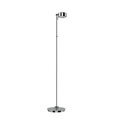 LED Stehleuchte PUK MAXX FLOOR MINI, Ø 12cm, Up/Down, 20W 2700K, CRi 95, ohne Linse, chrom