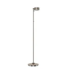LED Stehleuchte PUK MAXX FLOOR MINI, Ø 12cm, Up/Down, 20W 2700K, CRi 95, ohne Linse, nickel matt
