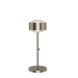 LED Tischleuchte PUK MAXX EYE TABLE, Ø 12cm, Up/Down, 20W 2700K, CRi 95, starr, ohne Linse, nickel matt