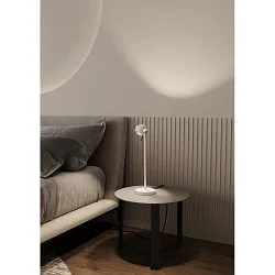 Tischleuchte PUK! PRO 80 SIDE schwenkbar, drehbar IP20, weiß matt dimmbar