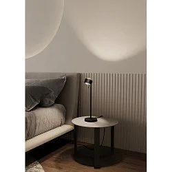 Tischleuchte PUK! PRO 80 SIDE schwenkbar, drehbar IP20, schwarz matt dimmbar