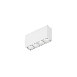 LED Deckenaufbauleuchte LINOO SURFACE 4.0, rechteckig, 4-flammig, 10W, 2700/3000K, 400lm, IP20, weiß