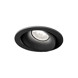 LED Deckeneinbau-Strahler RONY 1.0, IP20, Ø 11cm, kardanisch, 350/500mA, 6/9W (multi), CRi >90, 2700K 15°, mattschwarz