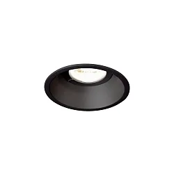 Einbaustrahler DEEP IP44 1.0 PAR16, GU10 max. 12W, mit Blattfedern, Schwarz