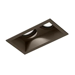 recessed spotlight PLANO 2.0 - LED 2 flames, cardanic swivelling, with wire springs IP20, bronze dimmable