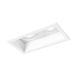 LED Recessed spot PLANO 2.0, 350/500mA, 2x 7/10W 1800-2850K, CRi >95, rotatable/swivelling, white