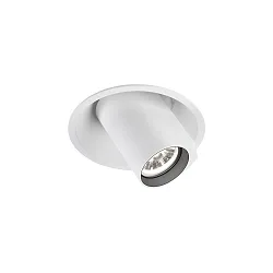 LED Recessed spot BLIEK ROUND 1.0, 350/500mA, 7/10W, 3000K, CRi >90, rotatable, swivelling, white