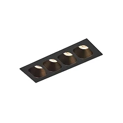 recessed luminaire PIRRO PETIT CEILING REC 4.0 IP20, black matt 10W 760lm 3000K 20-40° 20-40° CRI 90-100